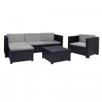 Conjunto jardim/terra�o sof�+cadeir�o+mesa sof�: 190x66x72 cadeir�o: 74x76x72cm mesa: 57x57x34cm man