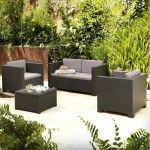 Conjunto jardim/terraço de 2 cadeirões+1 sofá+1 mesa auxiliar. diva tropea grafit refª 75379 SP BERN Conjunto jardim/terraço de 2 cadeirões+1 sofá+1 mesa auxiliar. diva tropea grafit refª 75379 SP BERN