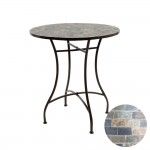 Mesa mosaico cor castanho. ø70x77cm modelo stuttgart para exterior refª 75335 NULL Mesa mosaico cor castanho. ø70x77cm modelo stuttgart para exterior refª 75335 NULL