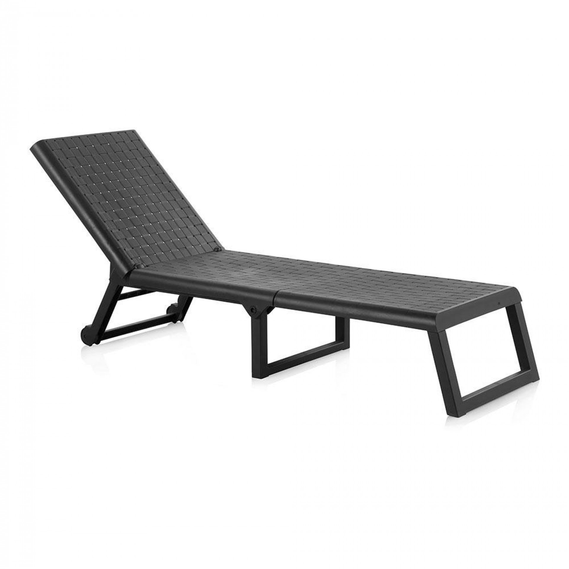 Cadeira dobrável com rodas cor: wengue 58x42x199cm modelo: dream refª 75378 SP BERNER