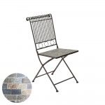 Cadeira metálica/mosaico cor: castanho 39x39x90cm modelo stuttgart para exterior refª 75336 NULL Cadeira metálica/mosaico cor: castanho 39x39x90cm modelo stuttgart para exterior refª 75336 NULL