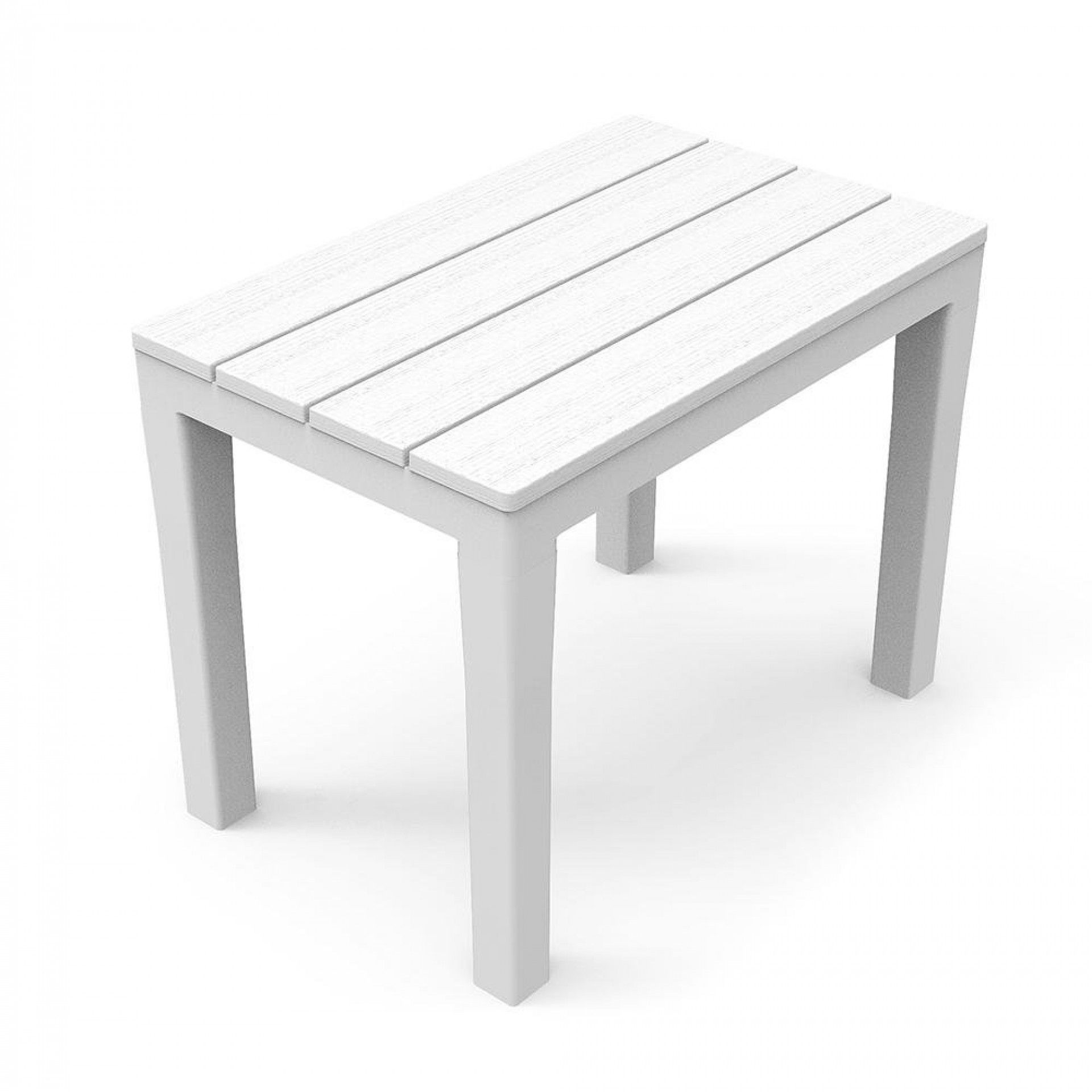 Banco exterior. cor: branco 38,5x60x45cm refª 75326 IPAE PROGARDEN