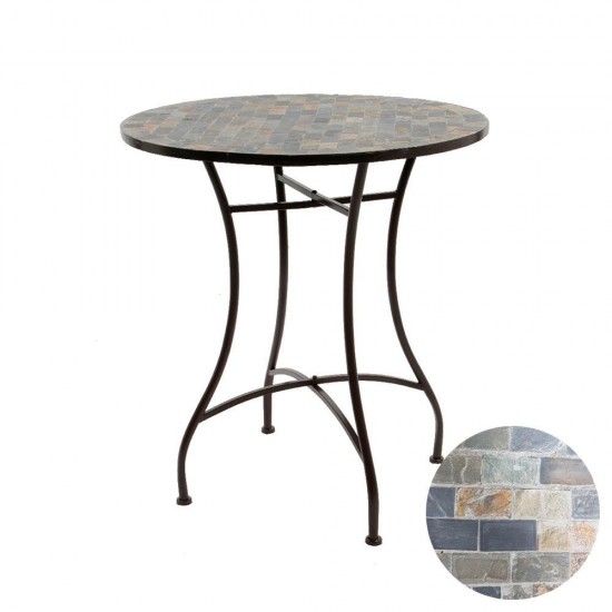 Mesa mosaico cor castanho. 70x77cm modelo stuttgart para exterior ref 75335 NULL