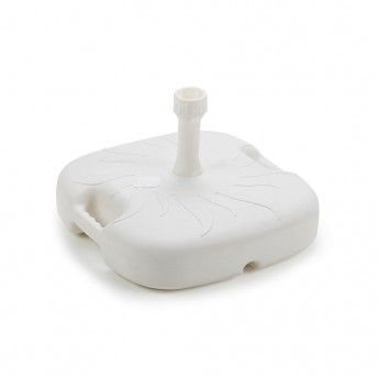 Base para chapu-de-sol 18 l cor: branco 44x44x12cm ref 75321 IPAE PROGARDEN