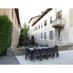 Mesa exterior extensvel de polipropileno. cor: antracite 72x150/220x90cm ref 75316 IPAE PROGARDEN