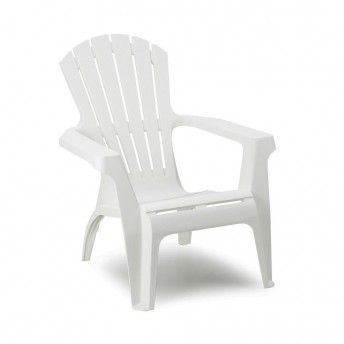 Cadeiro relax empilhvel cor: branco 75x86x86cm modelo: dolomiti progarden. ref 75306 IPAE PROGARD