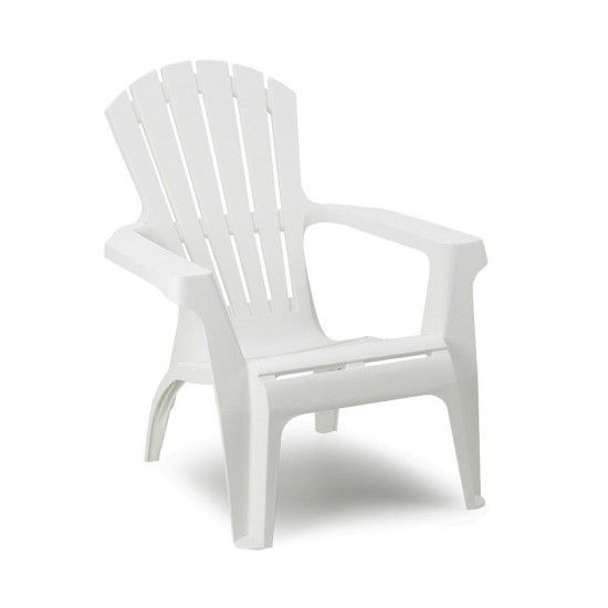 Cadeiro relax empilhvel cor: branco 75x86x86cm modelo: dolomiti progarden. ref 75306 IPAE PROGARD