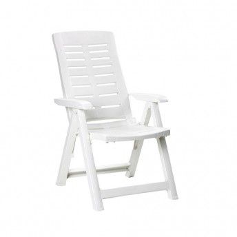 Cadeira dobrvel. cor: branco 60x61x109cm modelo: multiposio progarden. ref 75304 IPAE PROGARDEN