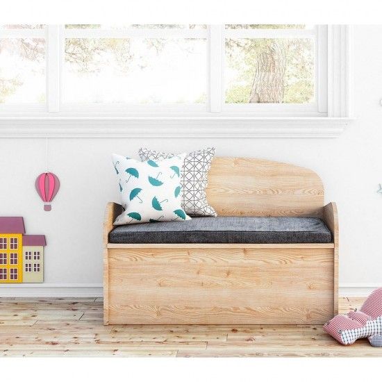 Banco baul deco de pinho 90x62x38cm refª 75277 ASTIGARRAGA Banco baul deco de pinho 90x62x38cm refª 75277 ASTIGARRAGA