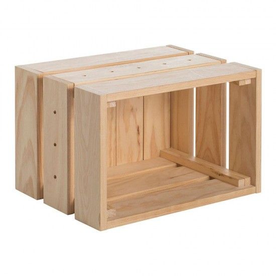 Caixa de pinho maciço home box sem barniz 38,4x25,6x28cm refª 75273 ASTIGARRAGA Caixa de pinho maciço home box sem barniz 38,4x25,6x28cm refª 75273 ASTIGARRAGA