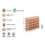 Garrafeira evolutivo rioja para 24 garrafas pinho macio 75x22x54cm ref 75263 ASTIGARRAGA