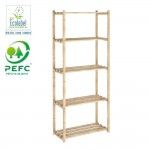 Estante pinho serie natura sem verniz 100% pefc cert 171x65x30cm ref� 75252 ASTIGARRAGA