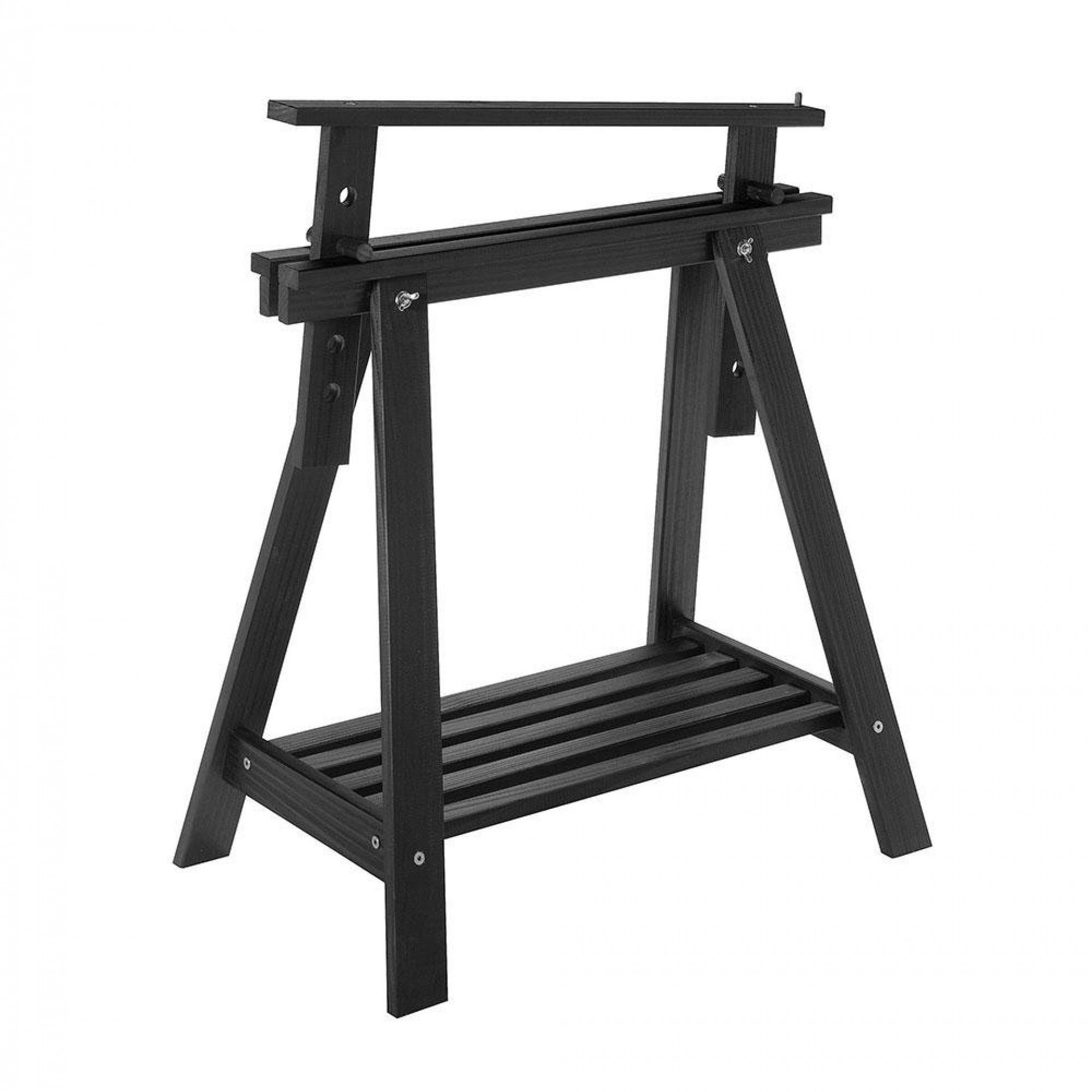 Cavalete architect pinho maciço preto 70-101x45x70cm refª 75242 ASTIGARRAGA
