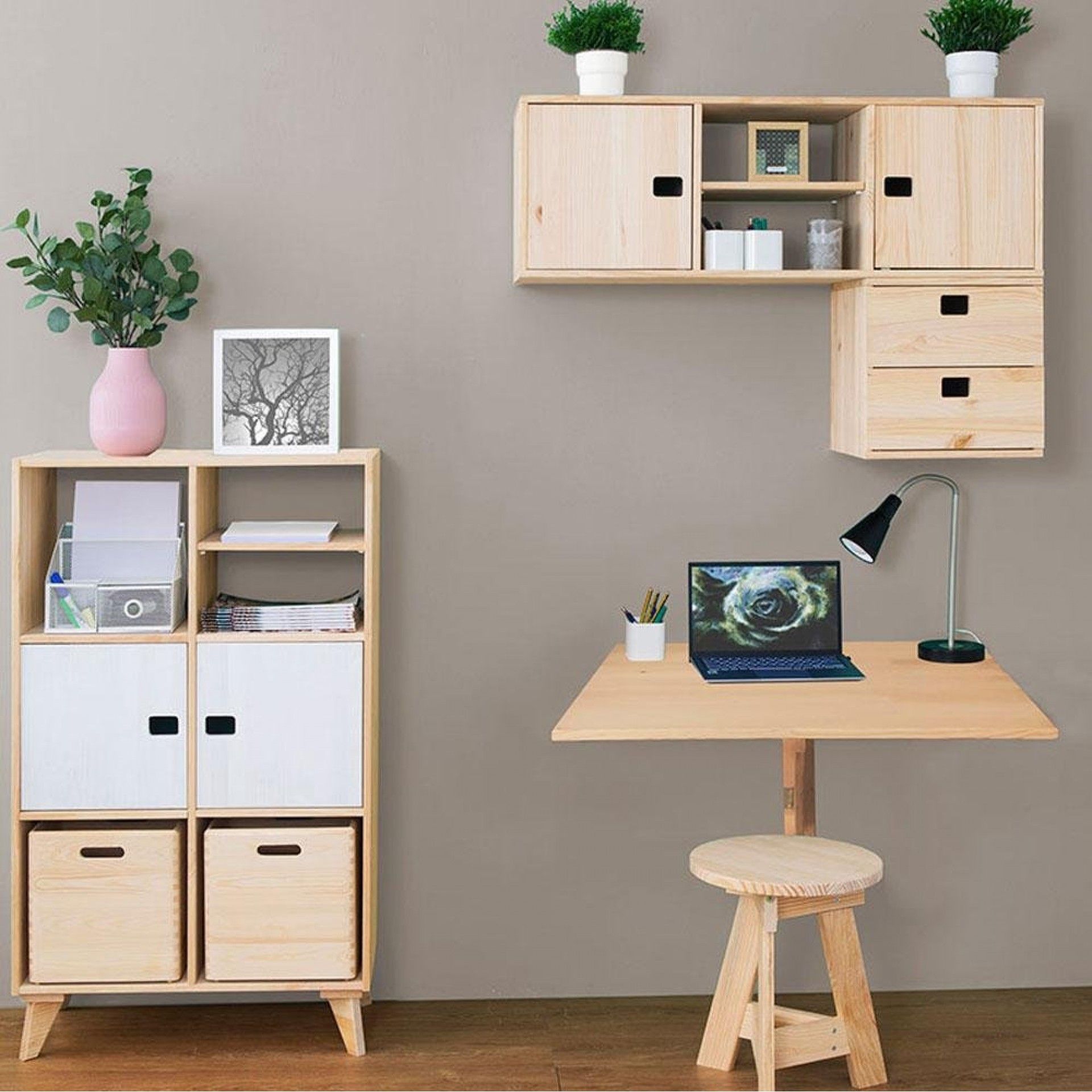 Mesa de parede dobrável de madeira, 79x59x2cm. refª 75238 ASTIGARRAGA