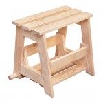 Escadote/banco de madeira, 2 degraus. ref� 75239 ASTIGARRAGA
