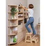 Escadote/banco de madeira, 2 degraus. ref� 75239 ASTIGARRAGA