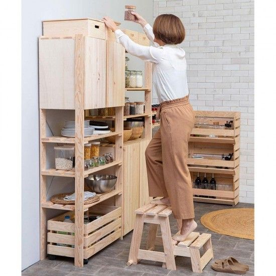 Escadote/banco de madeira, 2 degraus. ref� 75239 ASTIGARRAGA