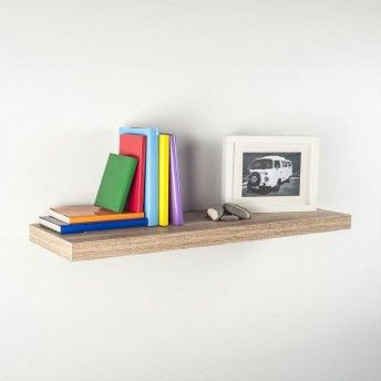 Estante com fixao invisvel 80x25 carvalho branco 047692 home decor ref 75207 FEPRE