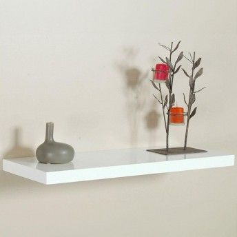 Estante com fixao invisvel 80x25 branco 045322 home decor ref 75201 FEPRE
