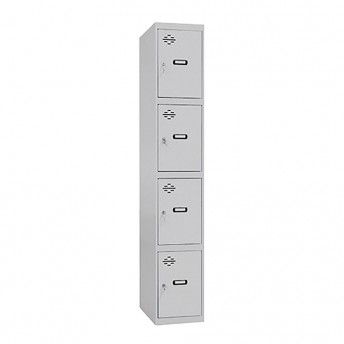 Cacifo metalico pro desmontada 4 compartimentos 30x50x180cm ref 75159 SIMON RACK