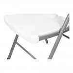 Cadeira dobrável branca 86,5x47x54cm assento,40x42cm refª 75131 EDM Cadeira dobrável branca 86,5x47x54cm assento,40x42cm refª 75131 EDM