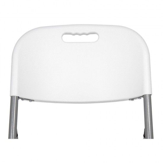 Cadeira dobr�vel branca 86,5x47x54cm assento,40x42cm ref� 75131 EDM