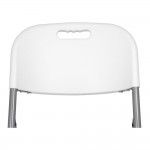 Cadeira dobrável branca 86,5x47x54cm assento,40x42cm refª 75131 EDM Cadeira dobrável branca 86,5x47x54cm assento,40x42cm refª 75131 EDM