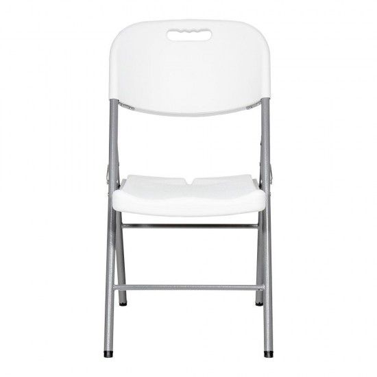 Cadeira dobr�vel branca 86,5x47x54cm assento,40x42cm ref� 75131 EDM