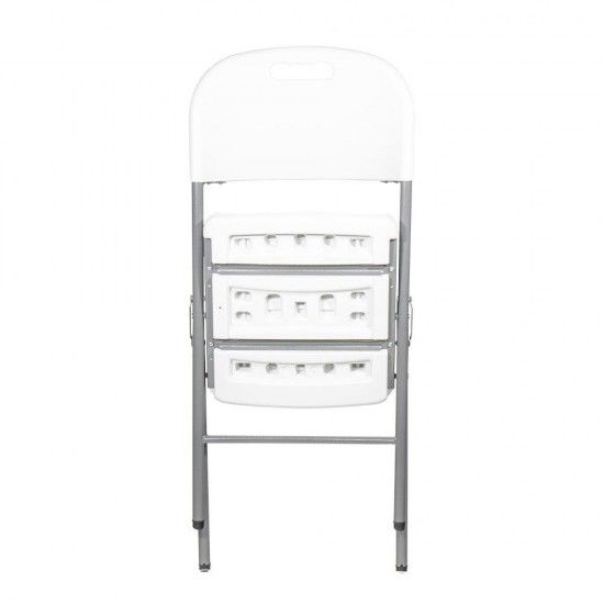 Cadeira dobr�vel branca 86,5x47x54cm assento,40x42cm ref� 75131 EDM