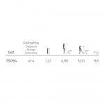 Escada telesc�pica de alum�nio multifun��o 2x4+4 degraus en131-4 ref� 75094 EDM