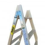 Escadote de madeira degraus largos 164cm altura bld-6 ref 75087 PLABELL
