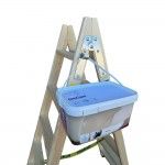 Escadote de madeira degraus largos 114cm altura bld-4 ref 75085 PLABELL