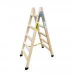 Escadote de madeira degraus largos 139cm altura bld-5 ref 75086 PLABELL