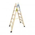 Escadote de madeira degraus largos 164cm altura bld-6 ref 75087 PLABELL
