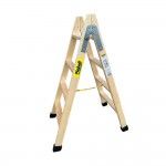 Escadote de madeira degraus largos 114cm altura bld-4 ref 75085 PLABELL
