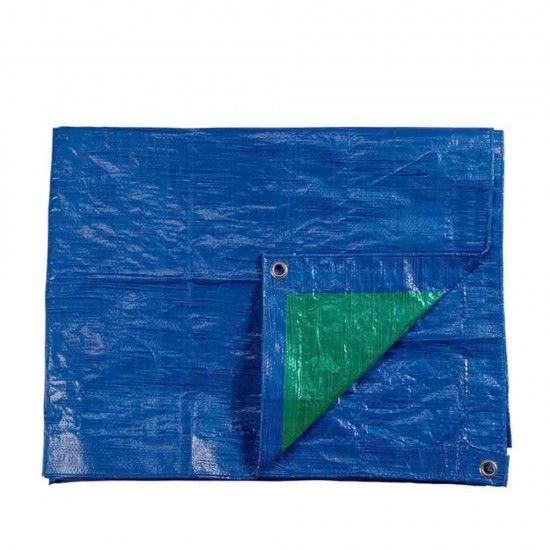 Toldo 8x12m de dupla cara. azul/verde. densidade 90g/m ref 74997 EDM