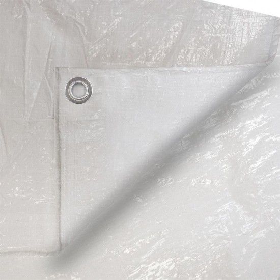 Toldo 5x8m de dupla cara. cor branco. densidade 90g/m ref 74999 EDM