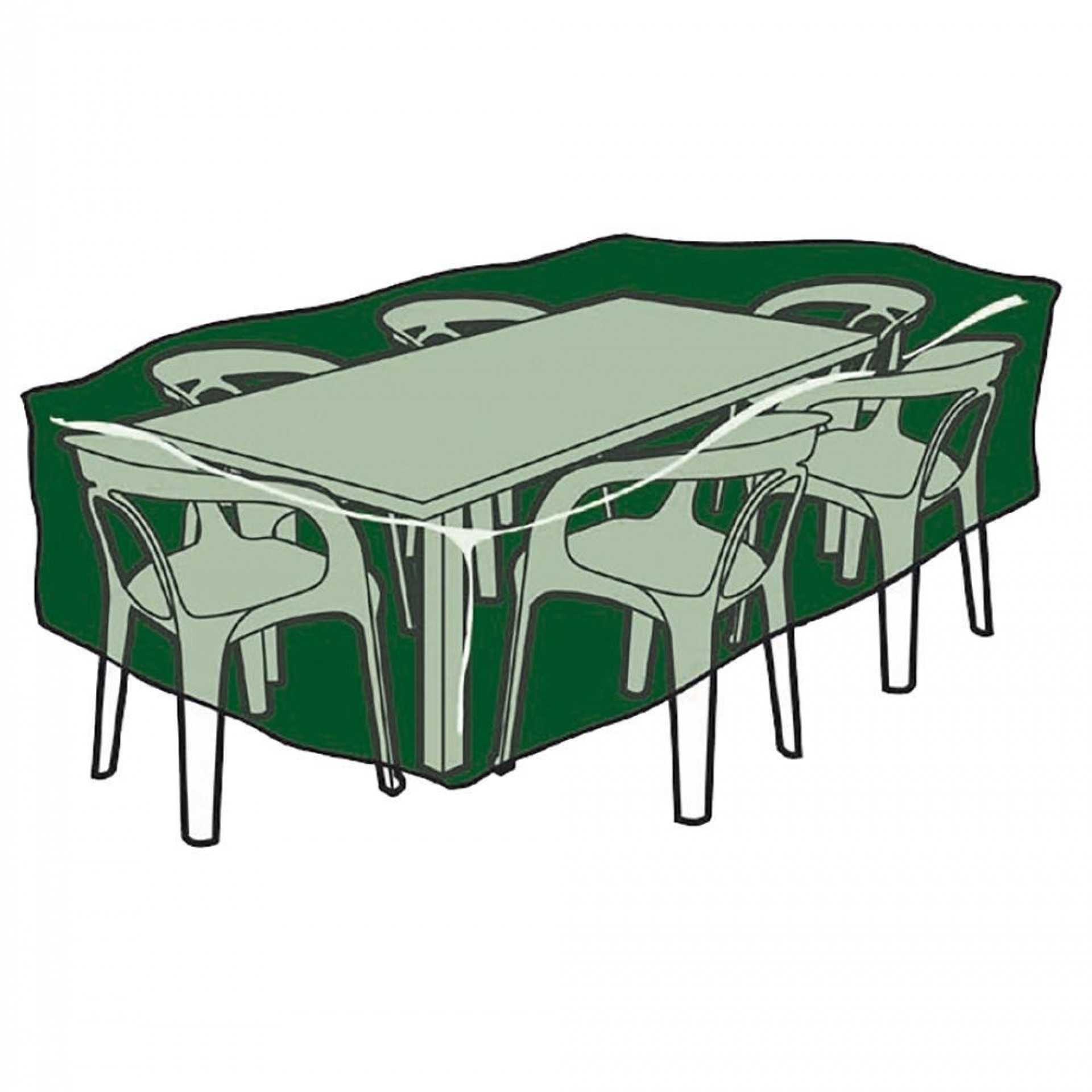 Capa protetora para mesa e cadeiras 143x225x90cm 240g/m² refª 74684 ALTADEX