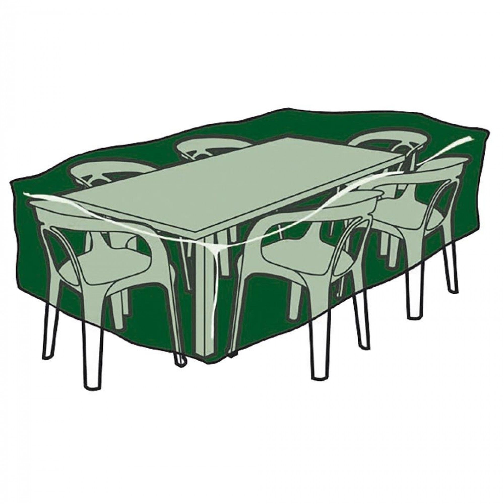 Capa protetora para mesa e cadeiras 325x205x90cm 100g/m² refª 74667 ALTADEX