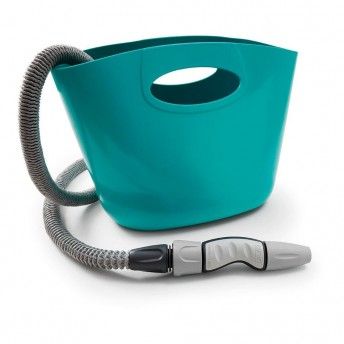 Kit mangueira extensível aquapop 15m com cesto plástico cor azul 80267600 refª 74472 GF Kit mangueira extensível aquapop 15m com cesto plástico cor azul 80267600 refª 74472 GF