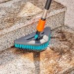 Escova de cerdas duras triangular flex cleansystem para limpeza de superfícies duras e cantos 18814- Escova de cerdas duras triangular flex cleansystem para limpeza de superfícies duras e cantos 18814-