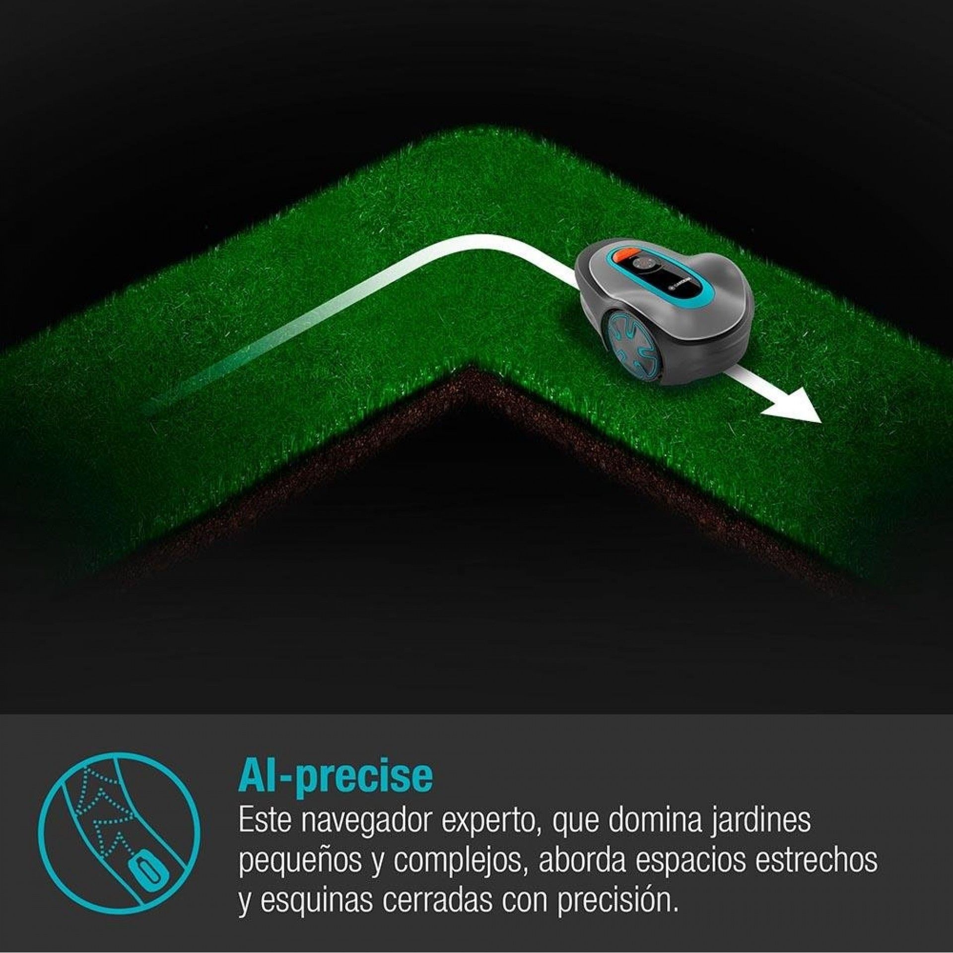 Robot corta-relva sileno para jardins 15201-34 refª 74456 GARDENA