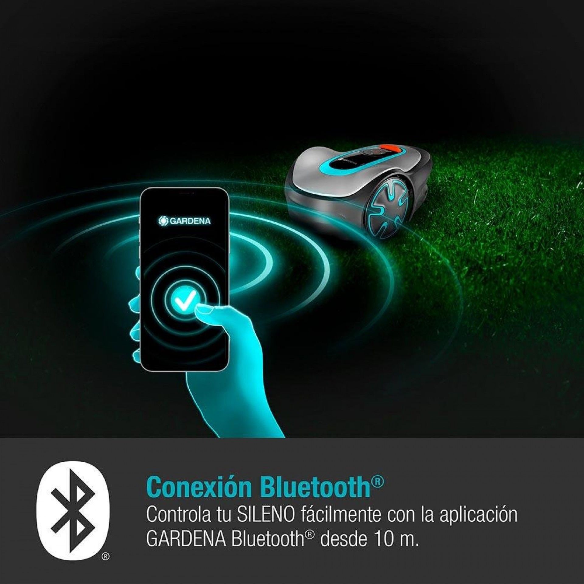 Robot corta-relva sileno para jardins 15201-34 refª 74456 GARDENA