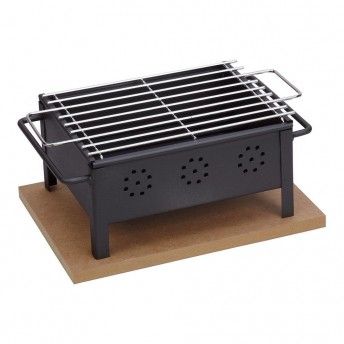Churrasqueira de mesa 25x20cm (grelha inoxidavel) 2905 ref 74424 SAUVIC
