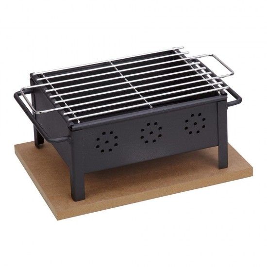 Churrasqueira de mesa 25x20cm (grelha inoxidavel) 2905 ref 74424 SAUVIC