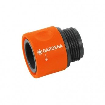 Conector de rosca macho de 26,5 mm (3/4") para mangueira ao adaptador de (blster) ref 74341 GARDEN