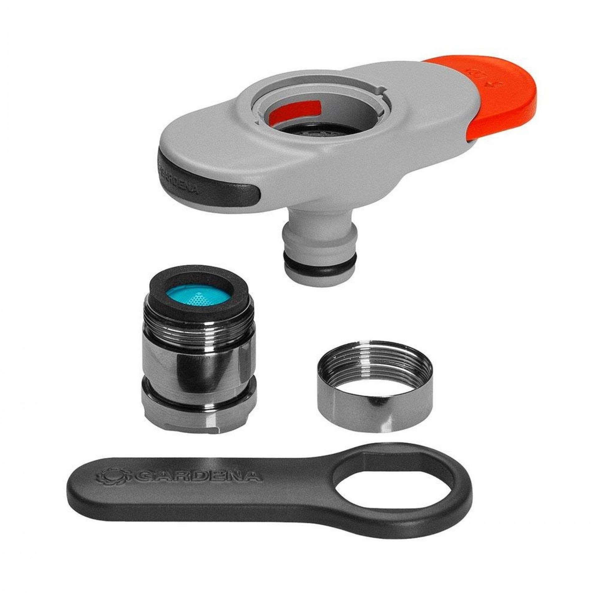 Adaptador para torneira de interior rosca m22x1 fêmea, m24x1 macho. refª 74333 GARDENA