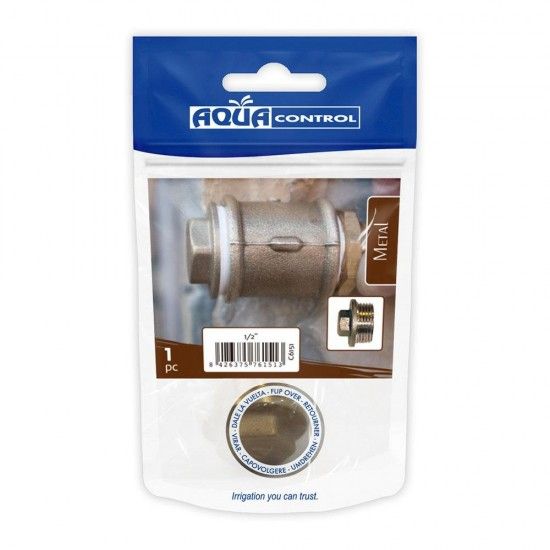 Tampão macho de 1/2" latão refª 74291 AQUA CONTROL Tampão macho de 1/2" latão refª 74291 AQUA CONTROL