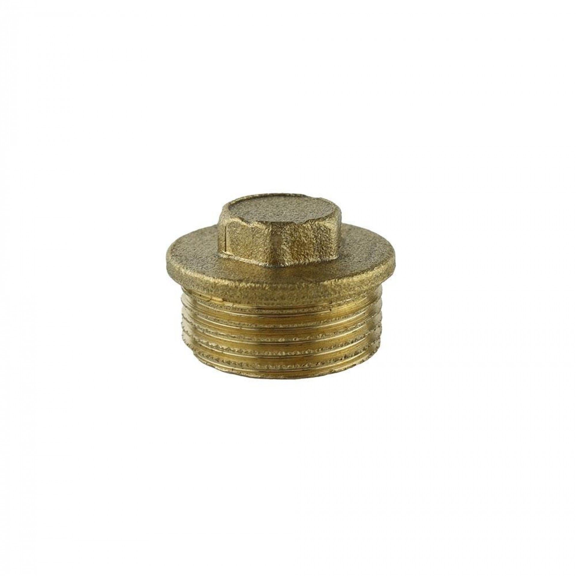 Tampão macho de 3/4" latão refª 74292 AQUA CONTROL