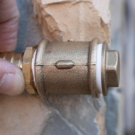 Tamp�o macho de 1/2" lat�o ref� 74291 AQUA CONTROL